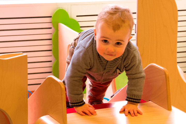 child on slide childcare haarlem